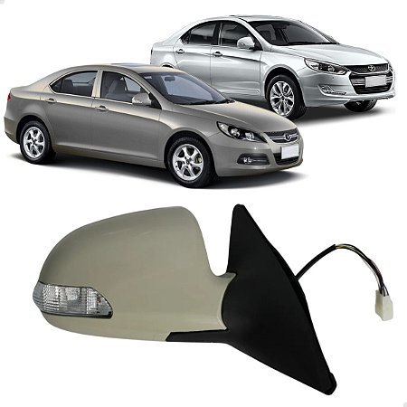 Retrovisor Pisca Elétrico Jac J5 Sedan 2011 12 13 14 15 2016 Direito Passageiro 8210200U7101