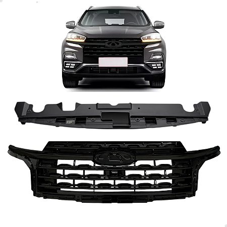 Grade Superior Dianteira Black Piano Chery Tiggo 8 Max Drive 2023 2024 2025 602004938AA