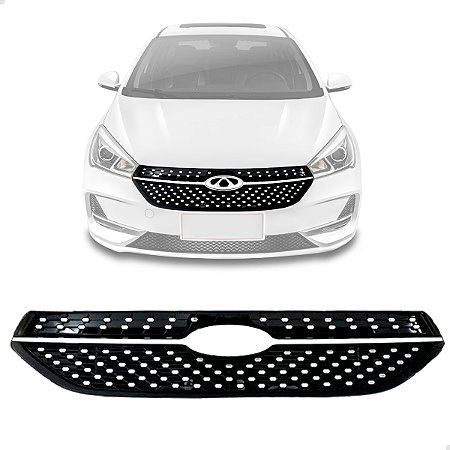 Grade Superior Dianteira Diamond Cromado Chery Arrizo 5 2019 2020 2021 602001399AA Novo