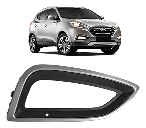 Moldura Farol Milha Cinza Ix35 2016 2017 2019 2021 Direito