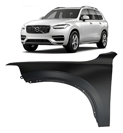 Paralama Dianteiro Volvo Xc90 2016 2017 2018 2019 2020 Lado Esquerdo Motorista 31651675 Aluminio