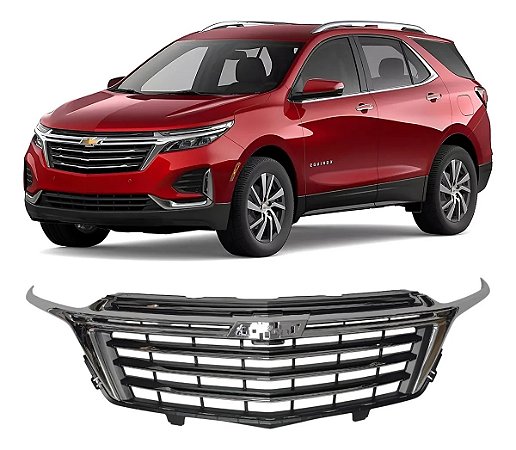 Grade Superior Dianteira Com Friso Cromado Chevrolet Equinox Premier 2022 2023 2024 84793004
