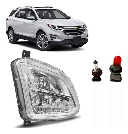 Farol de Milha Pisca Seta Auxiliar Dianteiro Chevrolet Equinox 2017 2018 2019 2020 2021 Direito Passageiro 84226250