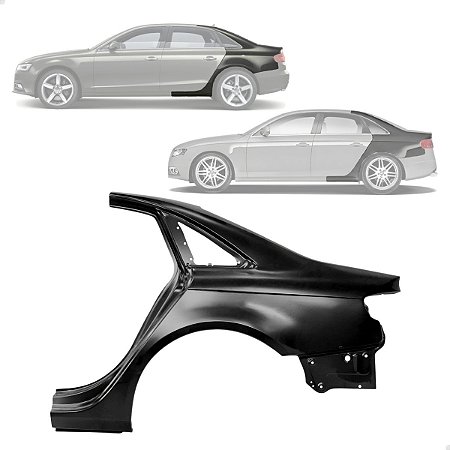 Folha Retalho Lateral Audi A4 B8 Sedan 2009 2010 2011 2012 2013 2014 2015 Lado Esquerdo Motorista