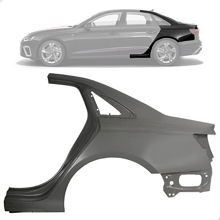Retalho Folha Lateral Audi A4 B9 Sedan 2021 2022 2023 2024 Lado Esquerdo Motorista 8WD810075A