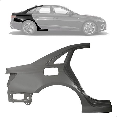 Retalho Folha Lateral Audi A4 B9 Sedan 2021 2022 2023 2024 Lado Direito Passageiro 8WD810076A