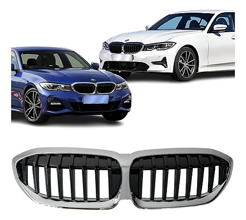 Grade Radiador Dianteiro Cromado Bmw 320i 330e 2018 2019 2020 2021