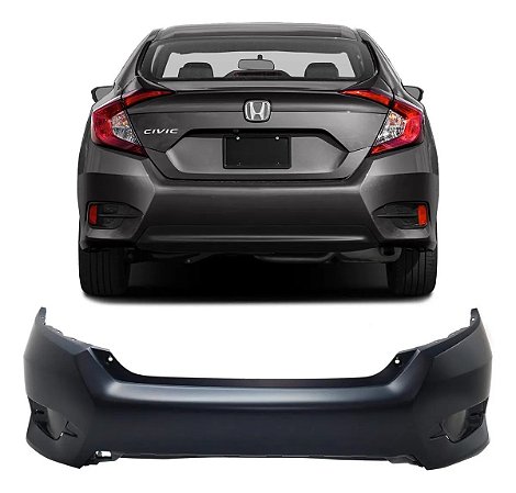 Parachoque Envolvente Traseiro Honda Civic G10 2016 17 18 19 20 2021 7150ATEKM100 04715TBAA00ZZ