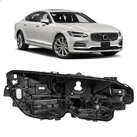 Carcaça Farol Dianteiro Volvo S90 2019 2020 2021 2022 Direito 31655769