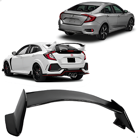 Aerofolio Traseiro Modelo Type R Honda Civic G10 2017 2018 2019 2020 2021 HD027019701 Novo