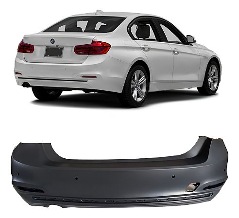 Parachoque Traseiro Furo Sensor Bmw F30 320i 328i 2016 2018