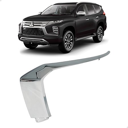 Friso Farol Superior Cromado Pajero Sport 2021 2022 2023 2024 Esquerdo 6407A355