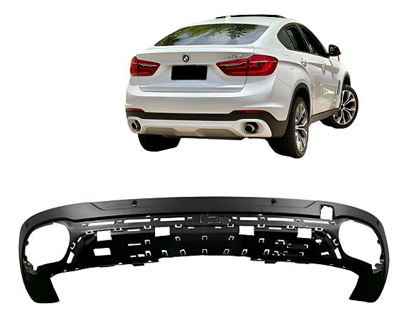 Spoiler Inferior Traseiro Bmw F16 X6 3.0 35i 2014 2015 2018