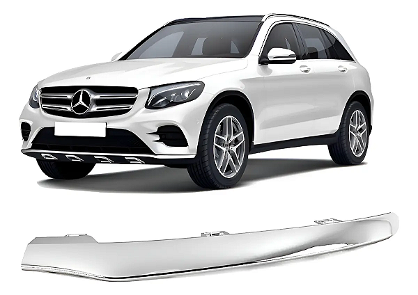 Friso Lateral Inferior Dianteiro Glc250 Glc43 AMG 2016 2017 2018 2019 Esquerdo Motorista A2538852700