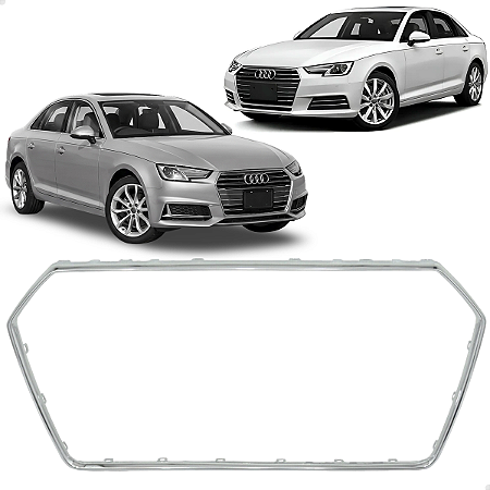 Friso Moldura Cromada Grade Superior Audi A4 2016 2017 2018 2019 8W0853651F