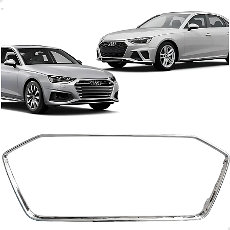 Friso Moldura Cromada Grade Superior Audi A4 2020 2021 2022 2023 2024 2025