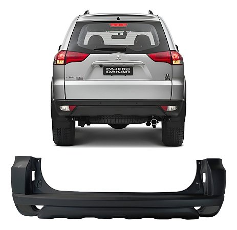 Parachoque Traseiro Pajero Mitsubishi Dakar 2010 2011 2012 2013 2014 2015 2016 2017 2018