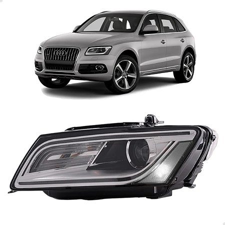 Farol Led Dianteiro Audi Q5 2013 2014 2015 2016 Esquerdo Motorista 8R0941006B Novo