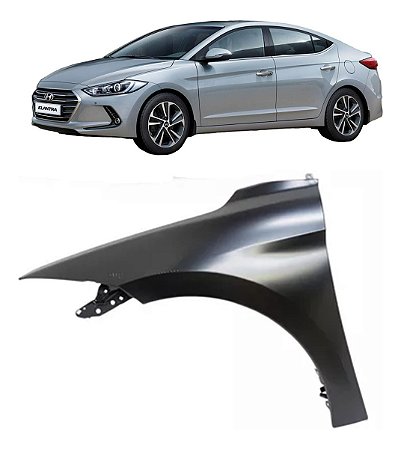 Paralama Dianteiro Elantra 2017 2018 Lado Motorista Esquerdo