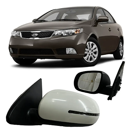 Retrovisor Elétrico Com Pisca Cerato 2011 2012 2013 Motorista Esquerdo 876101M005 Novo