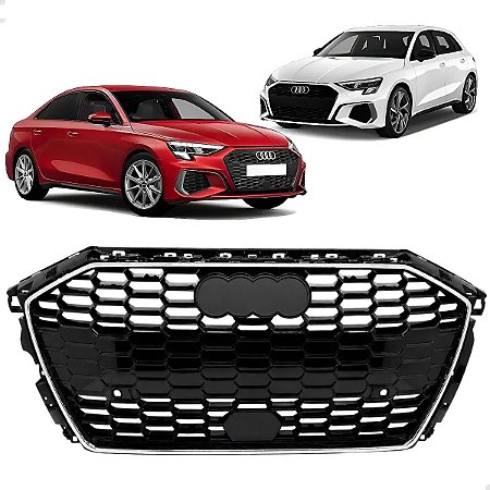 Grade Superior Dianteira Black Piano Audi A3 2021 2022 2023 2024 8Y0853651ERN4