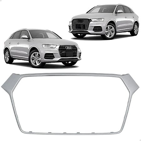Friso Moldura Grade Prateado Rsq3 Audi Q3 2016 2017 2018 2019 Novo