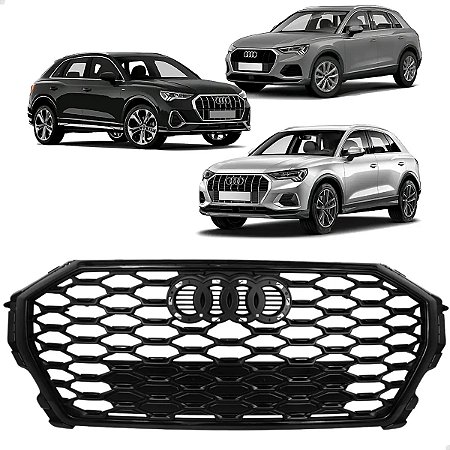 Grade Superior Colmeia Black Piano Audi Q3 2020 2021 2022 2023 2024 2025 83F853651BCKA Novo