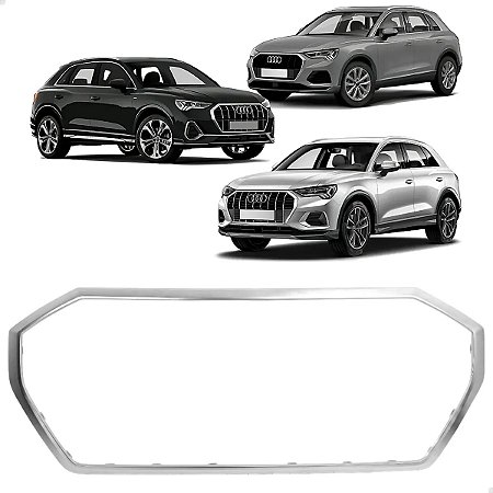 Friso Dianteiro Moldura Grade Níquel Audi Q3 2020 2021 2022 2023 2024 2025 83A853651MX3 Novo