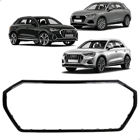 Friso Dianteiro Black Piano Audi Q3 2020 2021 2022 2023 2024 2025 83A853651BCKA Novo