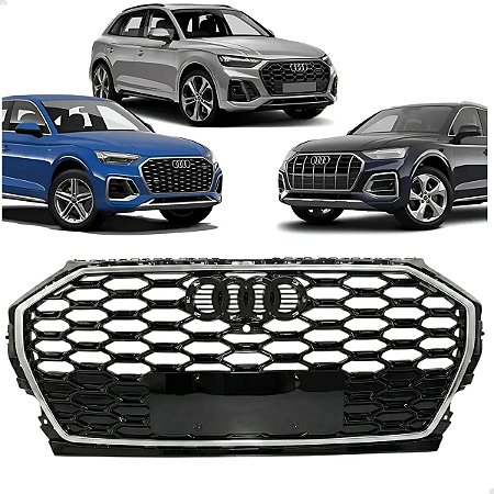 Grade Superior Friso Prateado Audi Q5 2021 2022 2023 2024 2025 80F853651RN4 Novo
