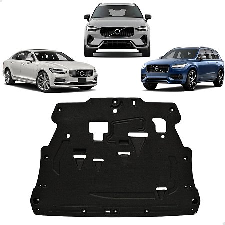 Protetor Carter Inferior Volvo XC60 XC90 S90 2016 2017 2018 2019 2020 2021 2022 2023 2024 Novo 31497612, 31378306