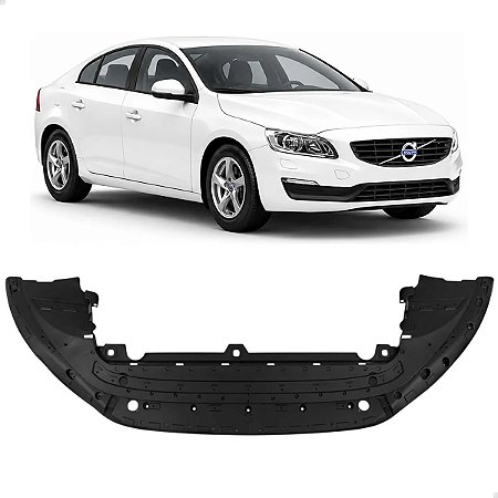 Defletor Protetor Inferior Dianteiro Volvo S60 V60 2015 2016 2017 2018 31365552, 31352298, 31365396