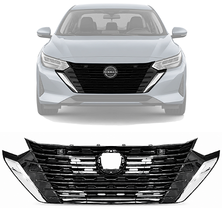 Grade Central Superior Parachoque Dianteiro Nissan Sentra 2025 2026 62310-6YLOA Novo