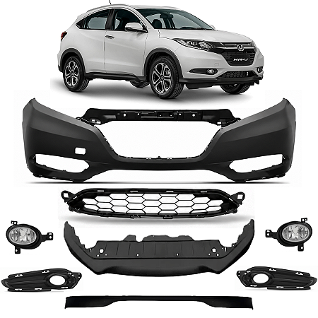 Parachoque Grade Milha Dianteiro Honda Hr-v 2015 2016 2017 2018 71101T7AZZ00 71103T7JH00 71102T7JH00