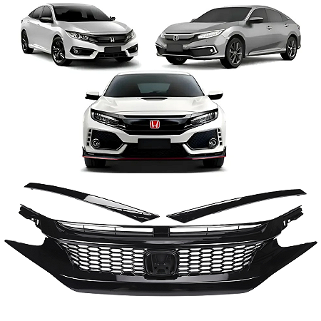 Grade Superior Colmeia Civic G10 Type R 2017 2018 2019 2020 2021 KAP-HD-44984