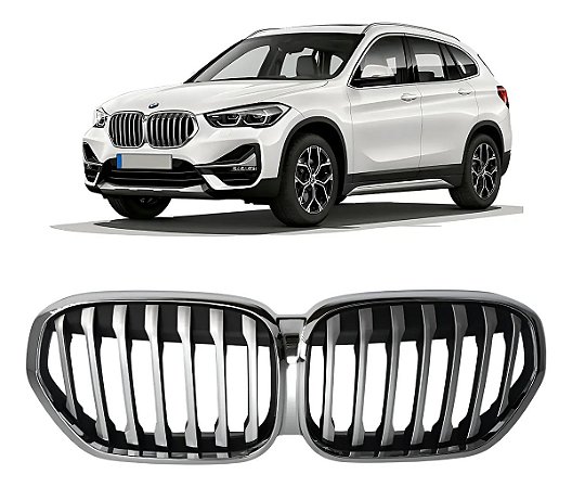 Grade Cromada Dianteira Parachoque Bmw X1 2020 2021 2022 51138493451