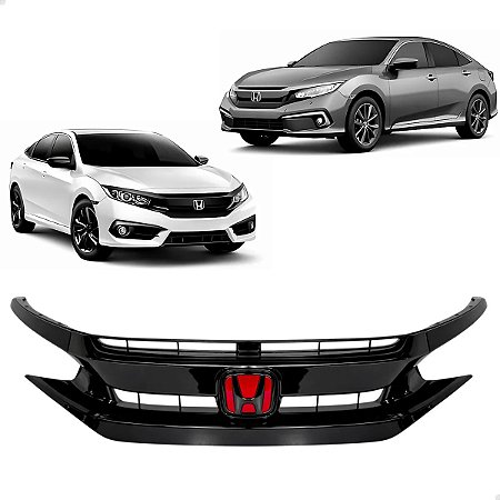 Grade Dianteira Black Piano Civic 2017 2018 2019 2020 2021 71121-tet-h51