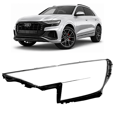 Lente Farol Dianteiro Audi Q8 2019 2020 2021 2022 2023 Esquerdo Motorista 4M8941033 4M8941773