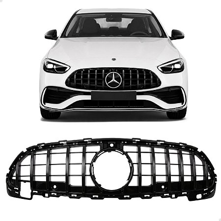 Grade Dianteira Amg Gtr Black Piano Mercedes C200 2021 2026