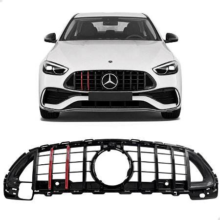 Grade Superior Dianteiro AMG Mercedes C200 C300 2020 2021 2022 2023 2024 2025 2026 Novo