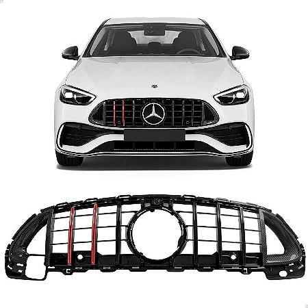 Grade Superior Dianteiro AMG Mercedes C200 C300 2020 2021 2022 2023 2024 2025 2026 Novo