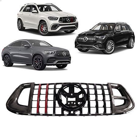 Grade Dianteira Superior AMG Carbono Gle450d Gle53 Gle63 AMG 2020 2021 2022 2023 2024 2025 2026 Novo