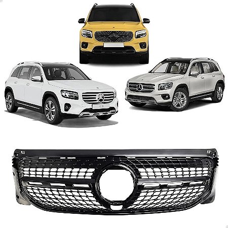 Grade DIanteiro Superior Diamond Black Piano Mercedes Glb200 2020 2021 2022 2023 2024 2026 Novo