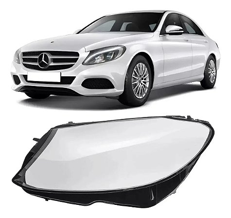 Lente Farol Esquerdo Mercedes C180 C200 C250 C300 2015 2020