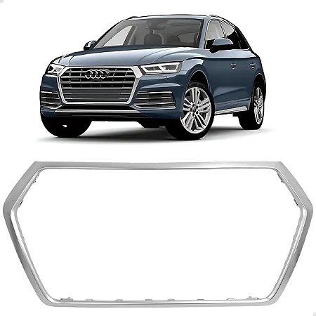 Friso Moldura Prateada Grade Superior Audi Q5 2017 2018 2020