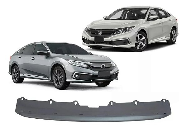 Aplique Spoiler Parachoque Frontal Inferior Civic 2019 2021