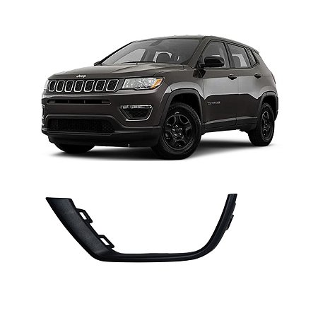 Friso Moldura Grade Milha Esquerdo Jeep Compass 2017 2018 2019 2020 2021 7894754323385