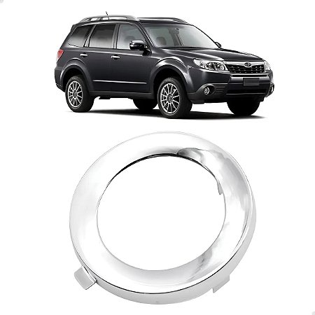 Aro Cromado Grade Milha Subaru Forester 2009 2010 11 2012