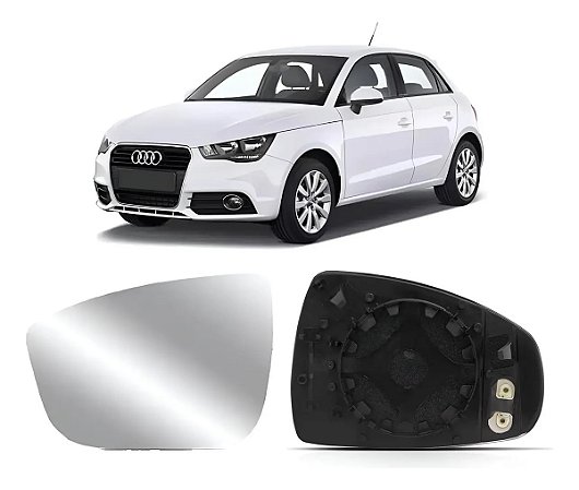 Base Lente Espelho Retrovisor Audi A1 2011 2012 2013 2014 2015 2016 2017 2018 Esquerdo