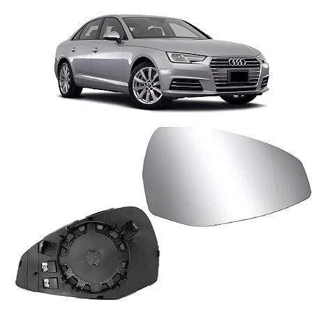 Base Lente Espelho Retrovisor Audi A4 2016 2017 2018 2019 Direito
